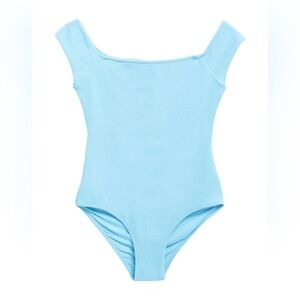 Ganni Light Blue Women Swim One Piece